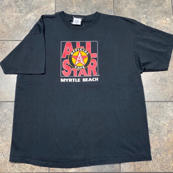 VTG 1995 Official All Star Cafe S/S T-Shirt Size 2XL - Picture 1 of 4